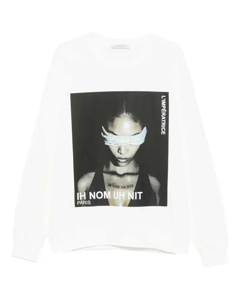 IH NOM UH NIT L'Impératrice Sweatshirt mit Print - Weiß Weiß