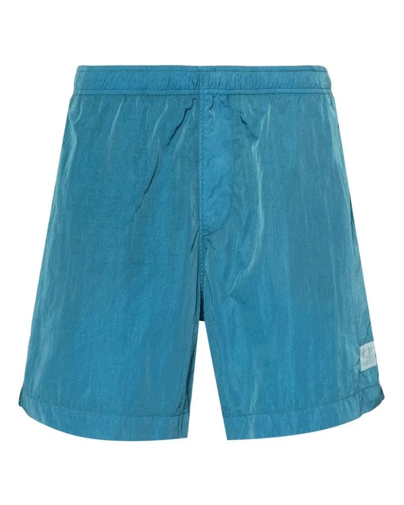 C.P. Company Badeshorts mit Logo-Patch - Blau Blau