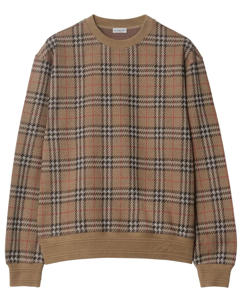Burberry Pullover mit Vintage-Check - Braun Braun