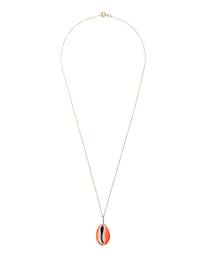 Aurélie Bidermann Halskette mit Muscheln - Orange Orange