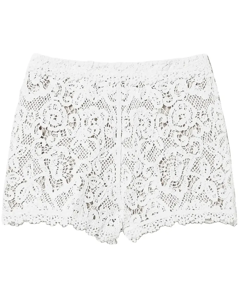 Twin-Set Gestrickte Shorts - Weiß Weiß
