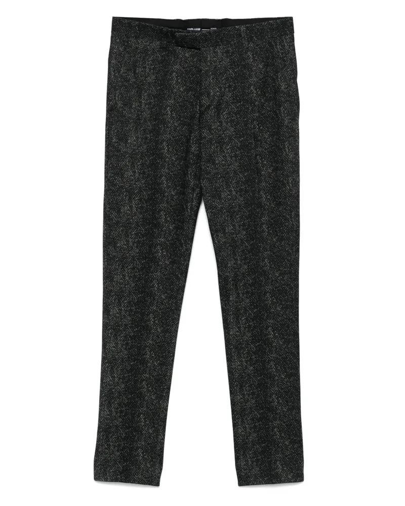 Karl Lagerfeld Hose mit Print - Schwarz Schwarz