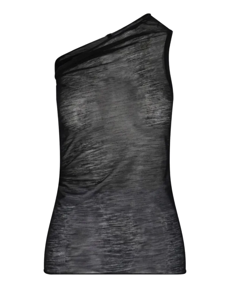 Rick Owens Athenas one-shoulder top - Schwarz Schwarz