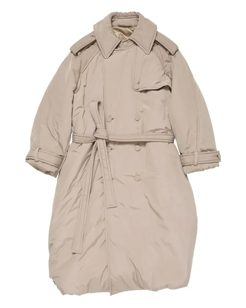 Acne Studios Technical Trenchcoat mit Gürtel - Nude Nude