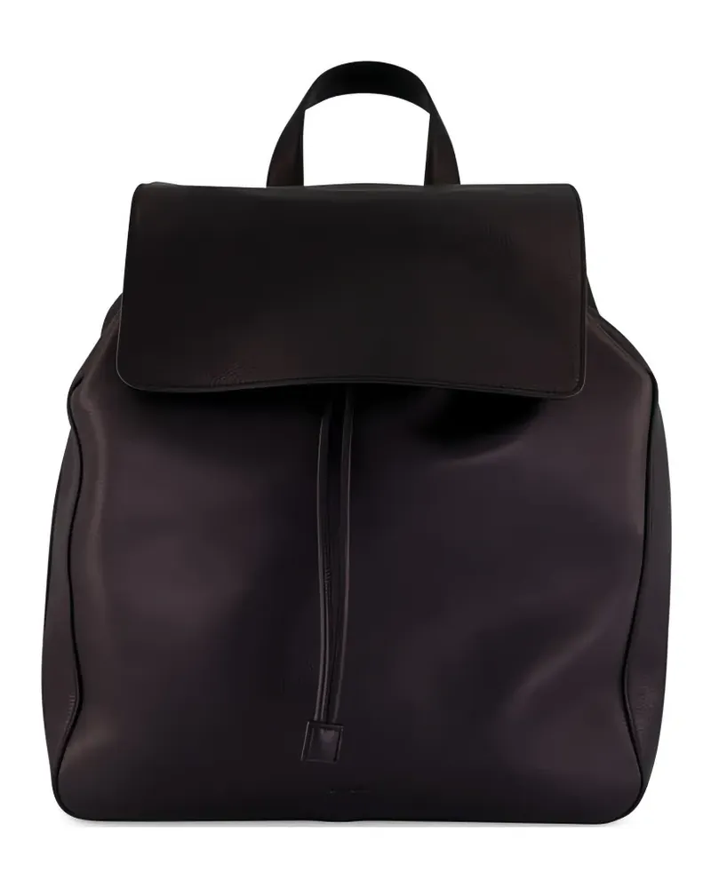 Tom Ford Rucksack aus Leder mit Klappverschluss - Schwarz Schwarz