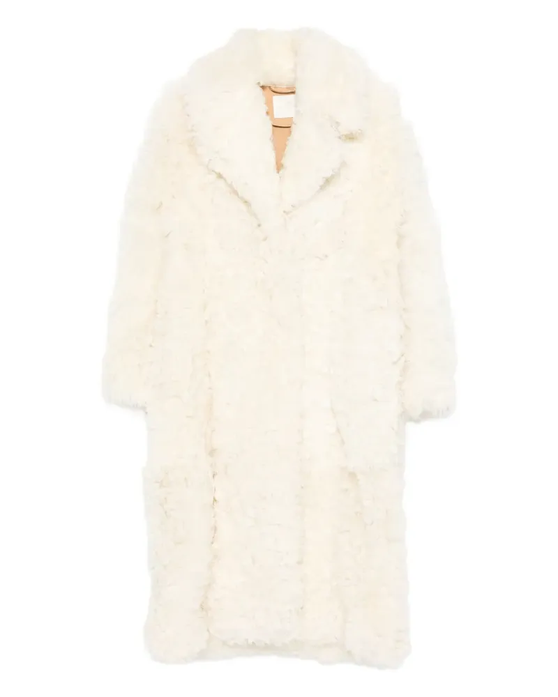 Ermanno Scervino Mantel aus Lammfell - Nude Nude