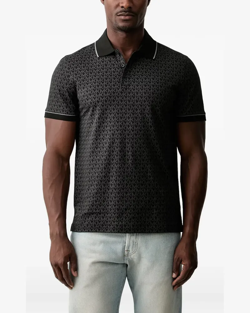 Michael Kors Poloshirt mit Logo - Schwarz Schwarz
