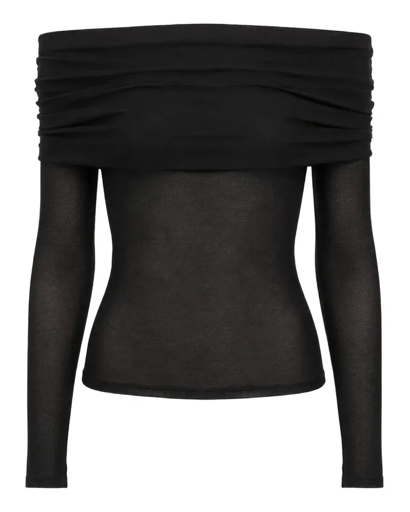 Petar Petrov Bodywork off-shoulder blouse - Schwarz Schwarz