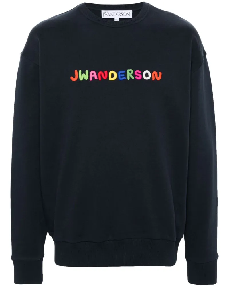 J.W.Anderson Sweatshirt mit Logo-Stickerei Blau