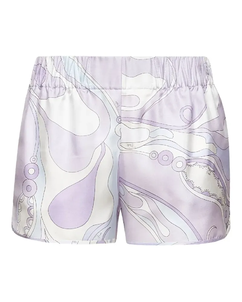 Emilio Pucci Shorts mit Orchideen-Print - LAVANDER Lavander