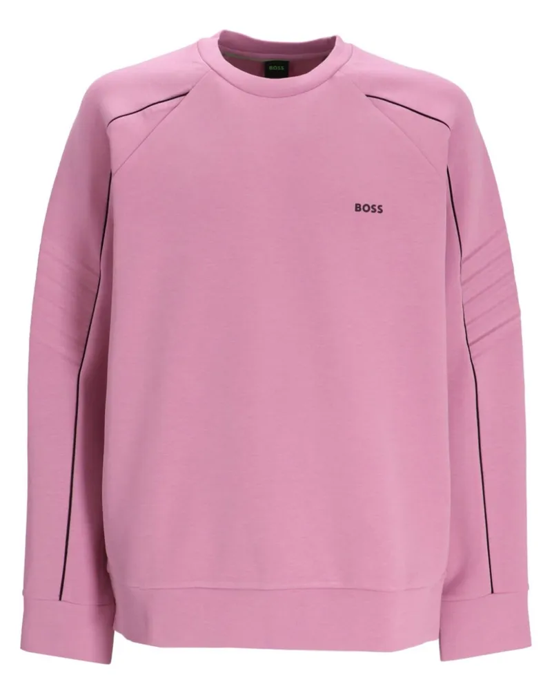 HUGO BOSS Sweatshirt mit Logo-Print - Rosa Rosa