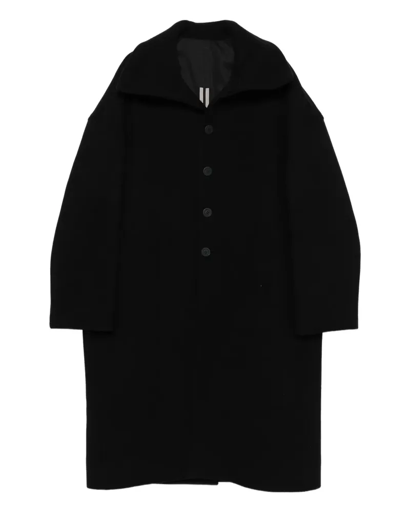 Rick Owens Mantel mit Knopfverschluss - Schwarz Schwarz
