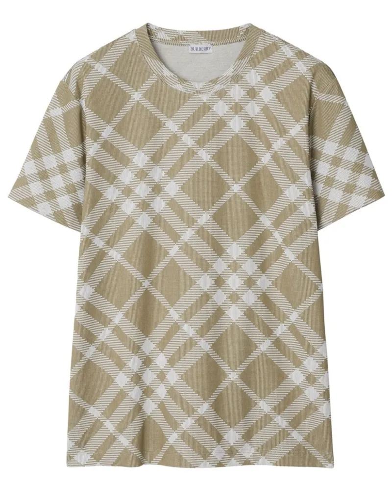 Burberry T-Shirt mit Nova Check Nude