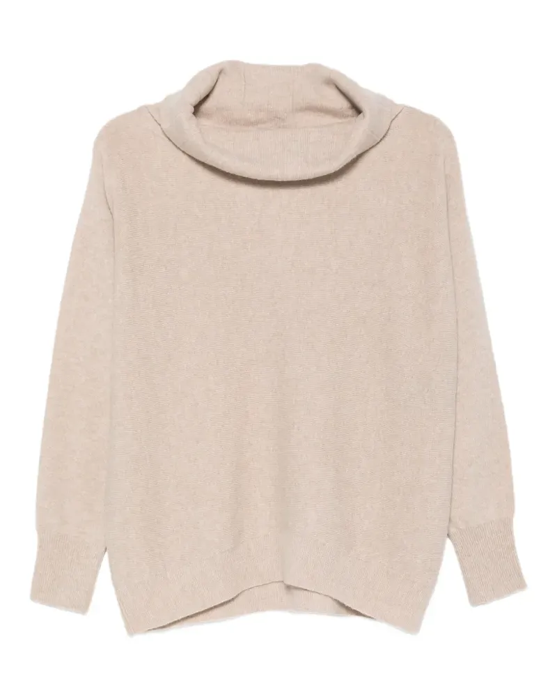 D.EXTERIOR Gestrickter Rollkragenpullover - Nude Nude