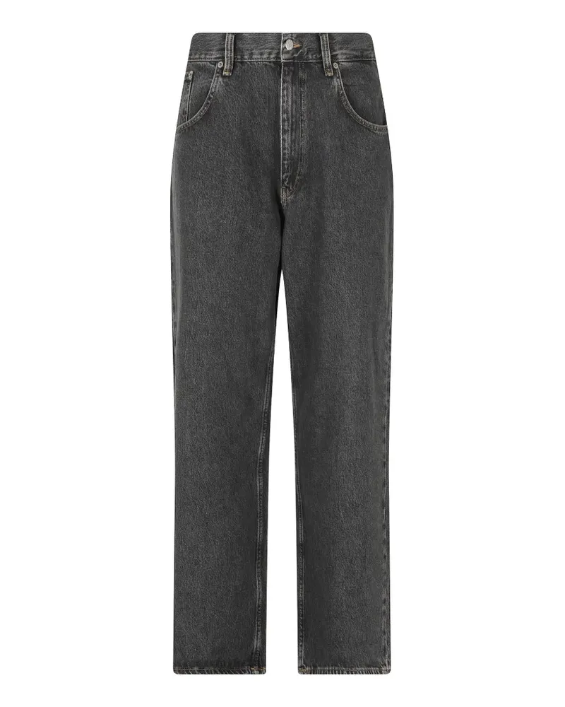 Sunflower stonewashed straight-leg jeans - Schwarz Schwarz