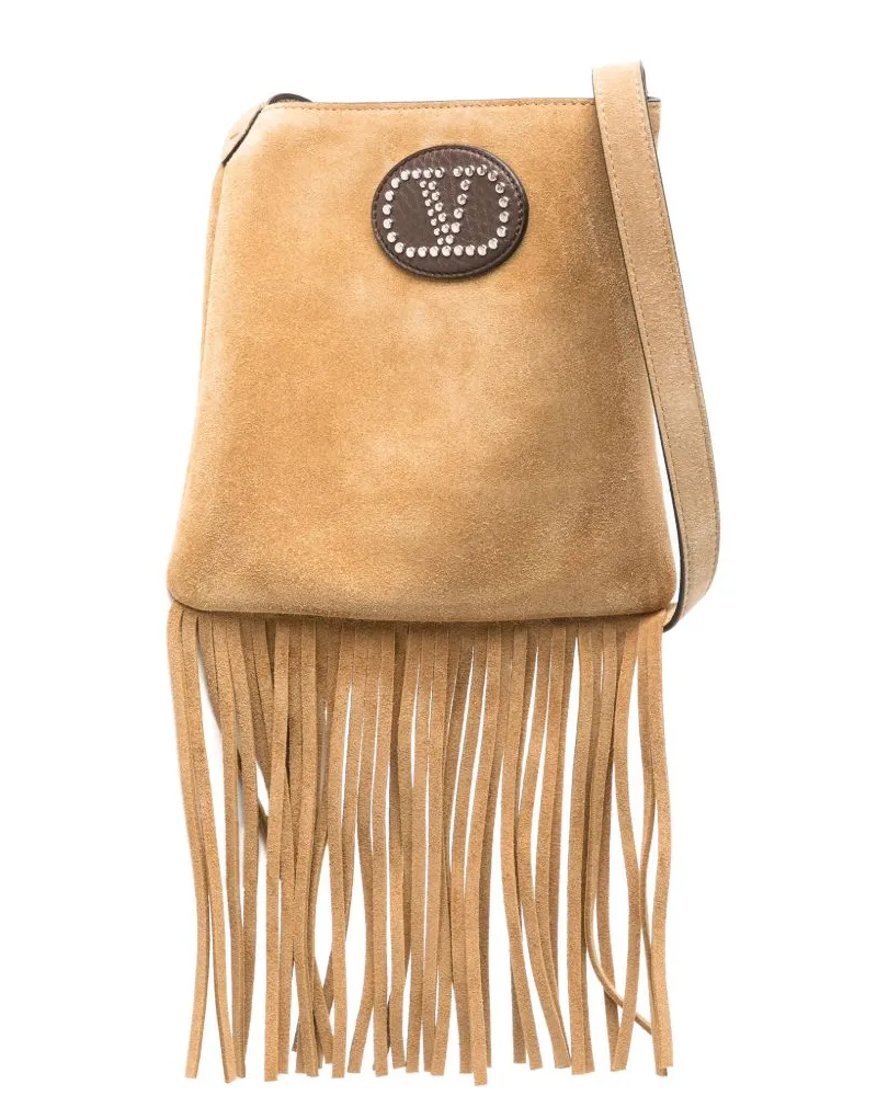 Valentino Garavani VLogo Signature Umhängetasche - Nude Nude