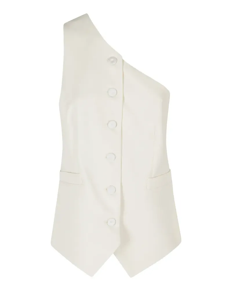 Federica Tosi One-Shoulder-Top - Weiß Weiß