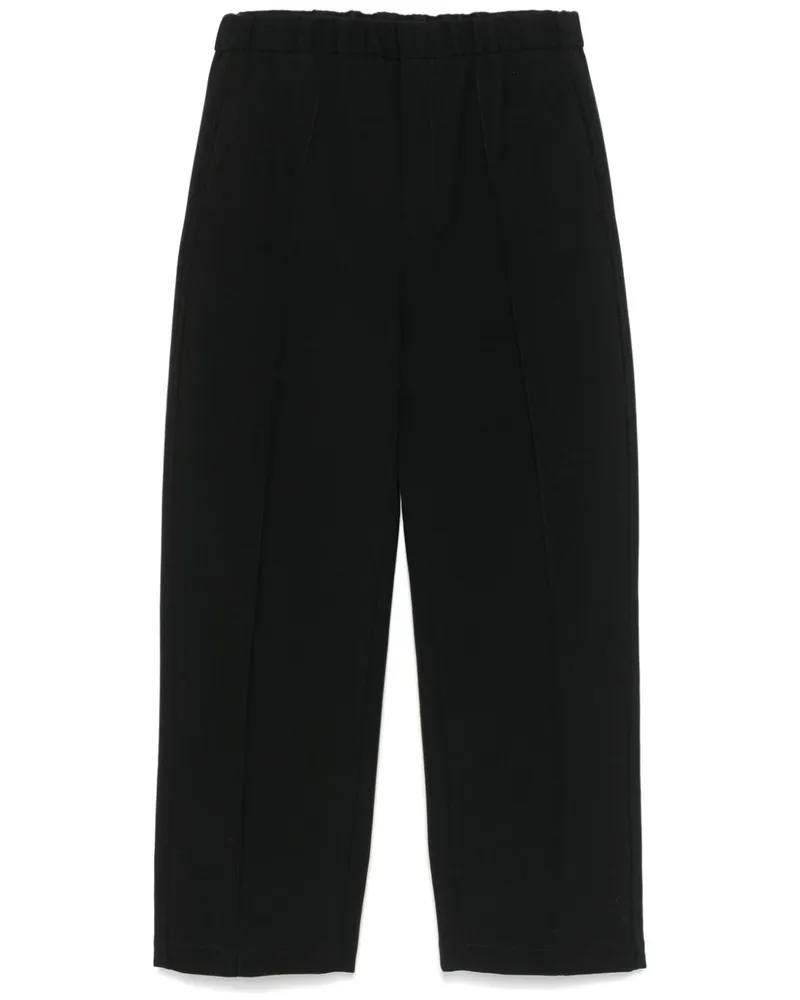 Jil Sander Strukturierte Wollhose - Schwarz Schwarz