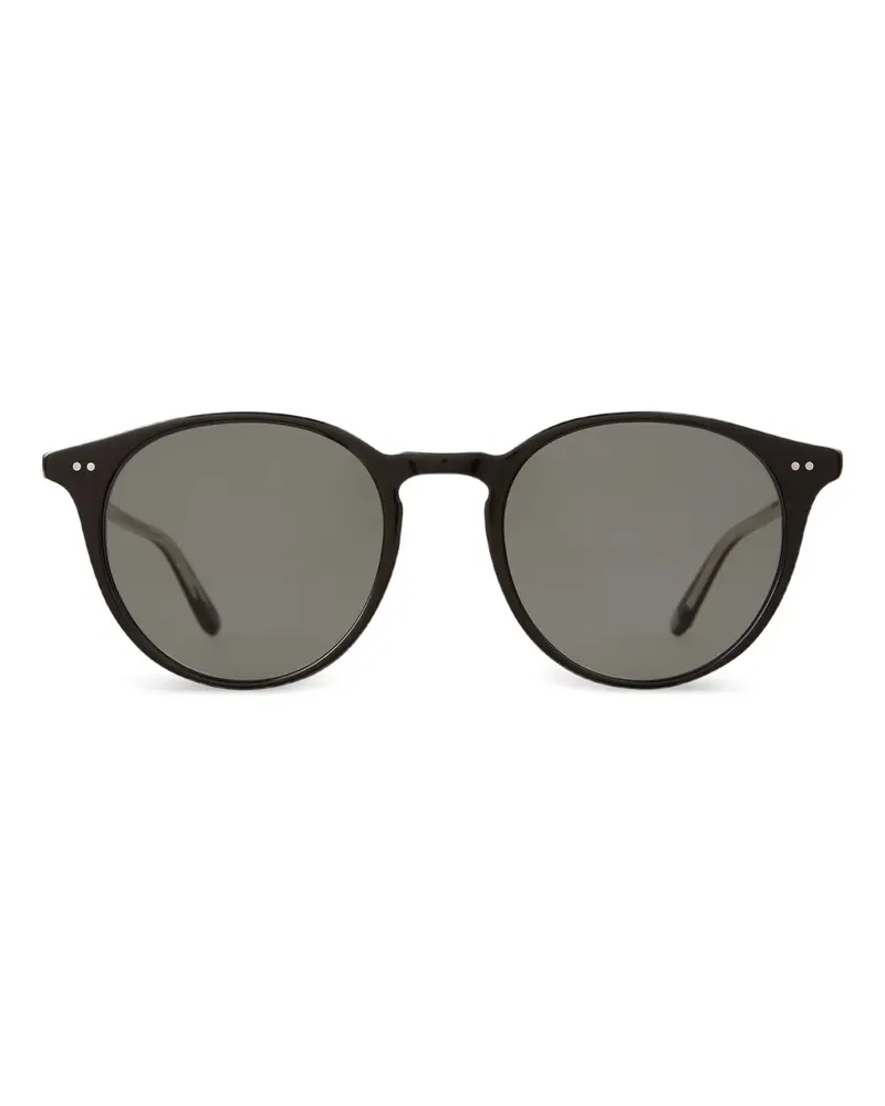 Garrett Leight Clune Sun Sonnenbrille mit rundem Gestell - Schwarz Schwarz