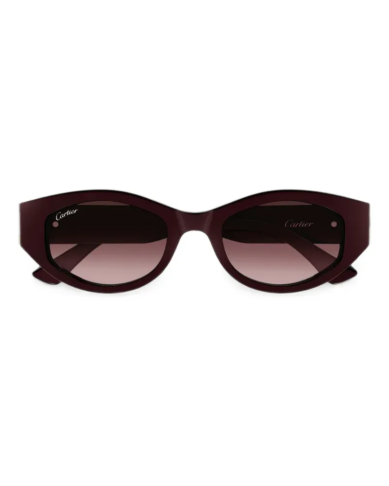 Cartier Sonnenbrille mit Logo - Rot Rot