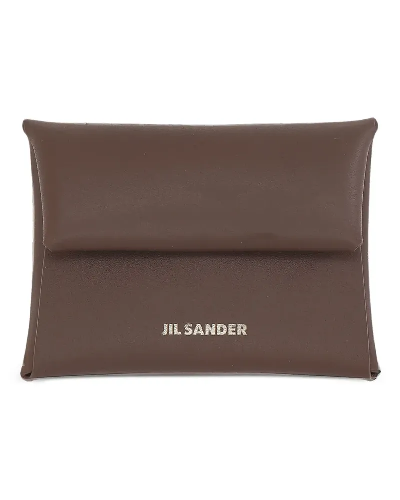 Jil Sander Kartenetui mit Klappe - Braun Braun