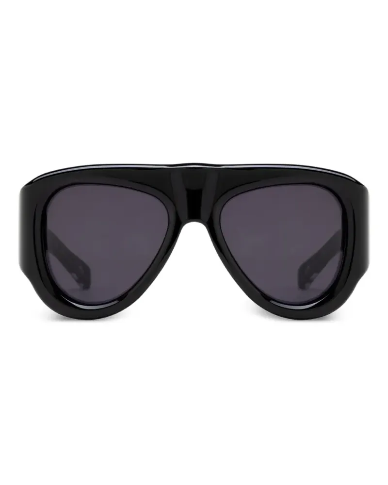 Jacques Marie Mage Barclay Sonnenbrille mit Oversized-Gestell - Schwarz Schwarz