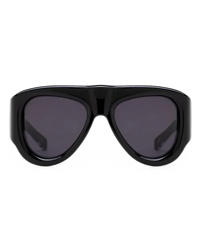 Jacques Marie Mage Barclay Sonnenbrille mit Oversized-Gestell - Schwarz Schwarz