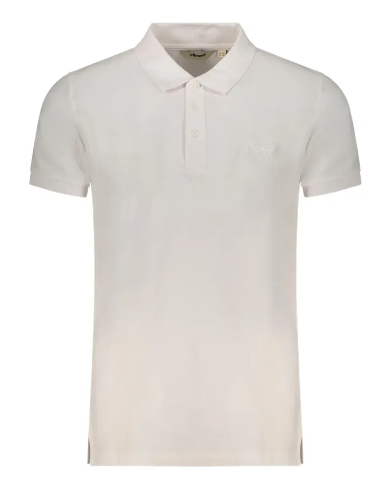 Ellesse logo-embroidered piqué polo shirt - Weiß Weiß