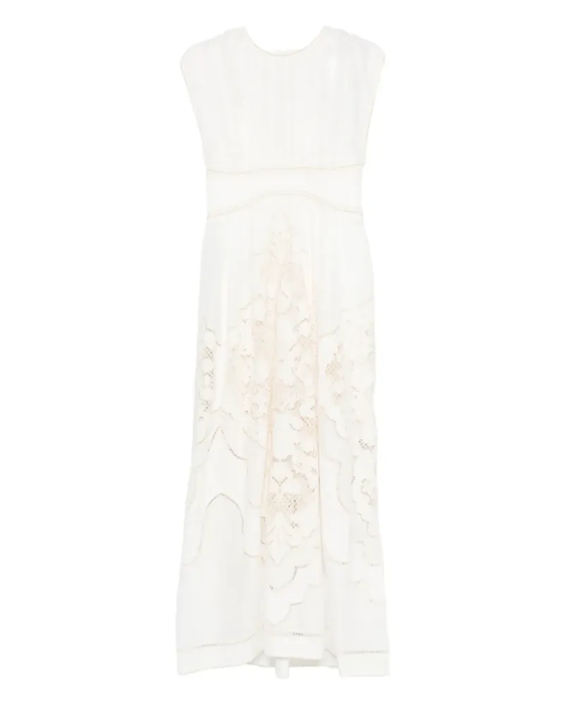 Zimmermann Daylight waisted lace dress - Weiß Weiß