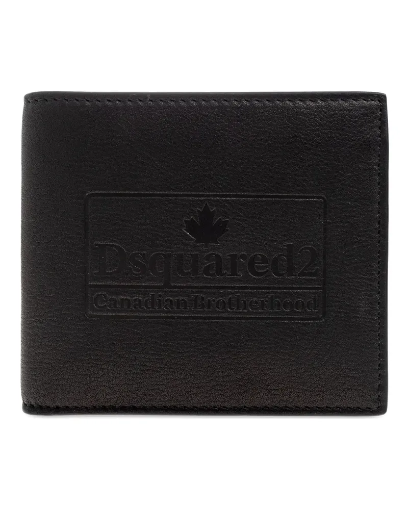 Dsquared2 Portemonnaie mit Logo-Prägung - Schwarz Schwarz
