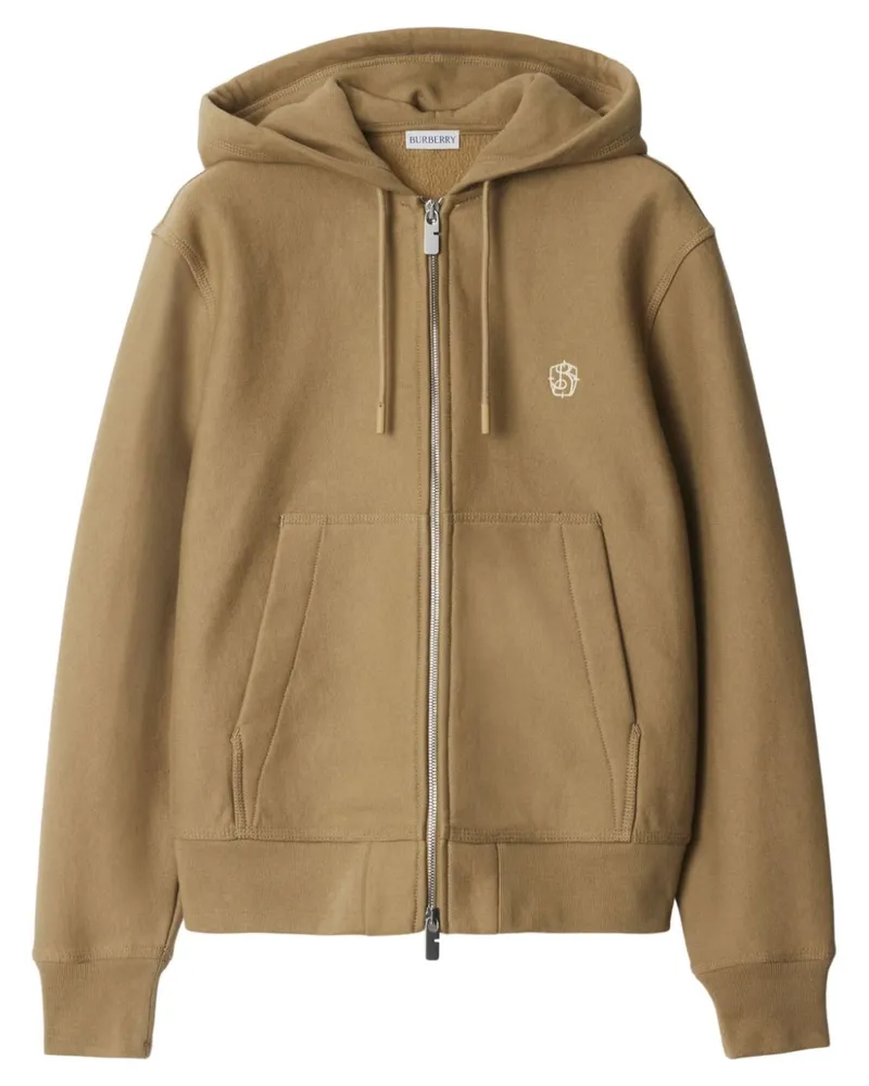 Burberry Kapuzenjacke mit Reißverschluss - Braun Braun