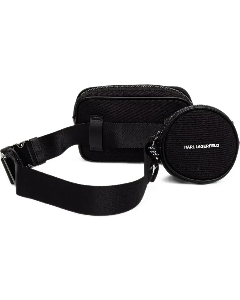 Karl Lagerfeld logo-print belt bag - Schwarz Schwarz