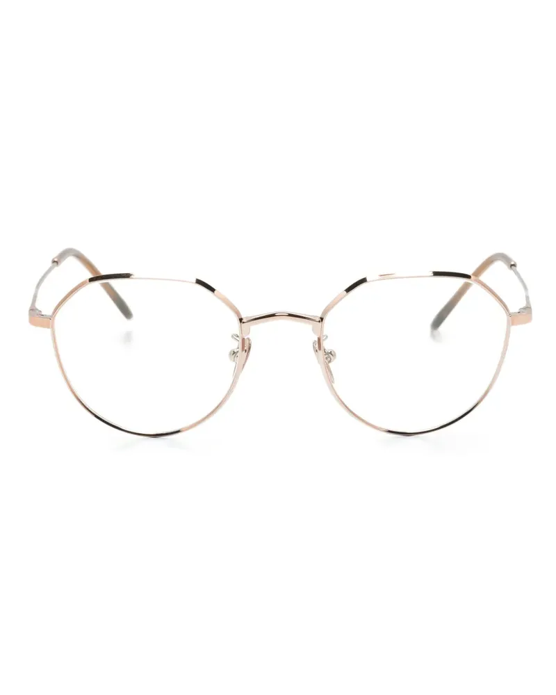 Giorgio Armani Sonnenbrille mit achteckigem Gestell - Metallic Metallic