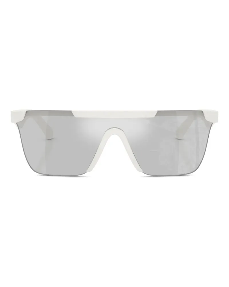 Burberry Sonnenbrille mit Shield-Gestell - Weiß Weiß