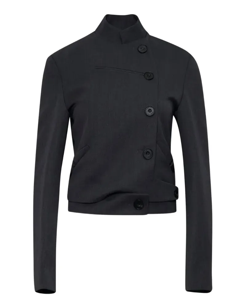 OPEN YY Geknöpfte Jacke - Schwarz Schwarz