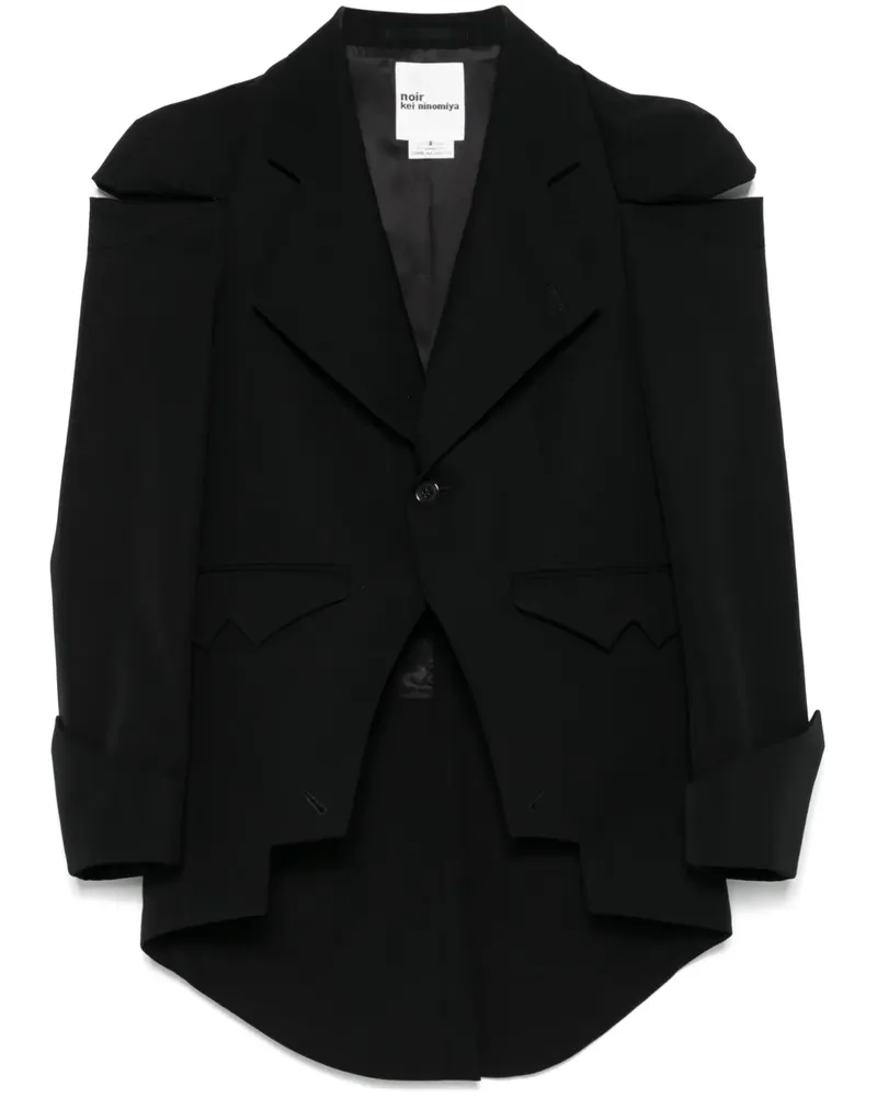 Noir Kei Ninomiya Jacke mit Cut-Outs - Schwarz Schwarz