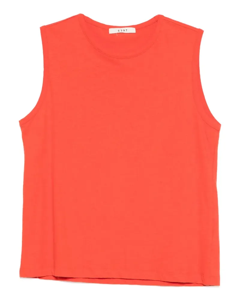 6397 round-neck sleeveless top - Rot Rot