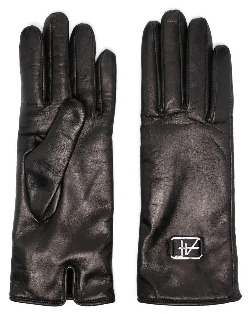 Alberta Ferretti Handschuhe aus Leder - Schwarz Schwarz
