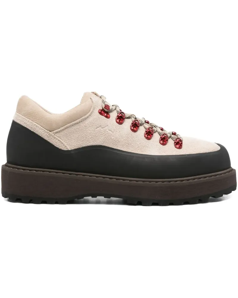 Diemme Plateau-Sneakers aus Wildleder - Nude Nude