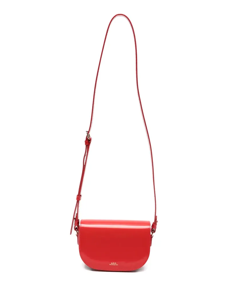 A.P.C. small leather mini bag - Rot Rot