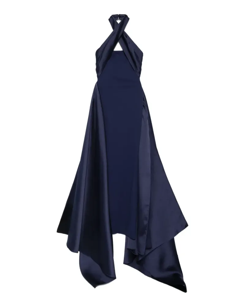 Solace London Rumi Miaxikleid mit Neckholder - Blau Blau