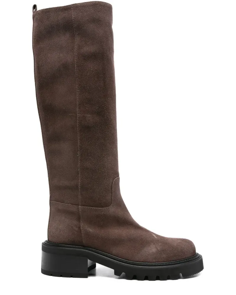 Via Roma 15 Stiefel aus Wildleder 45mm - Braun Braun
