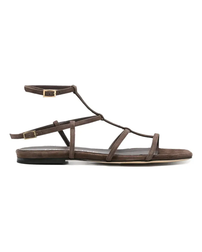 The Seller T-bar suede sandals - Braun Braun