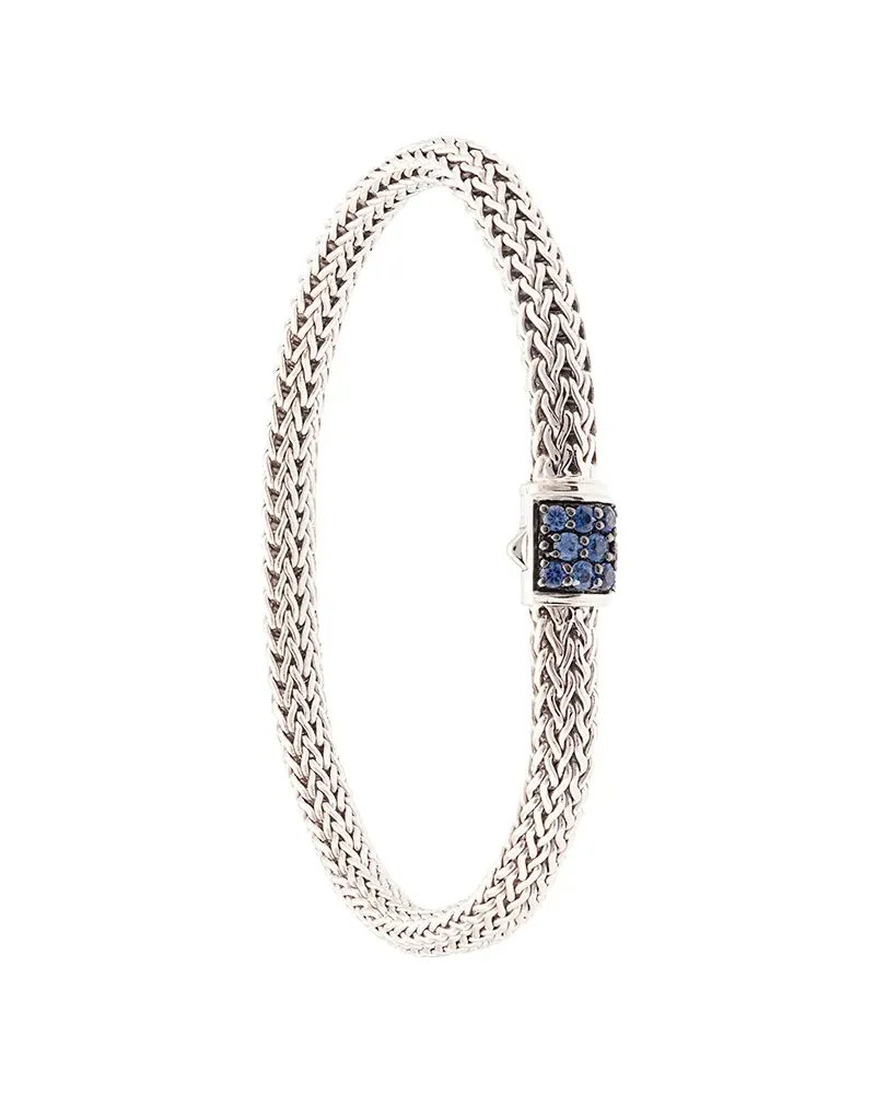 John Hardy Classic Chain 5mm Armband mit Saphir-Pavé - Silber Silber