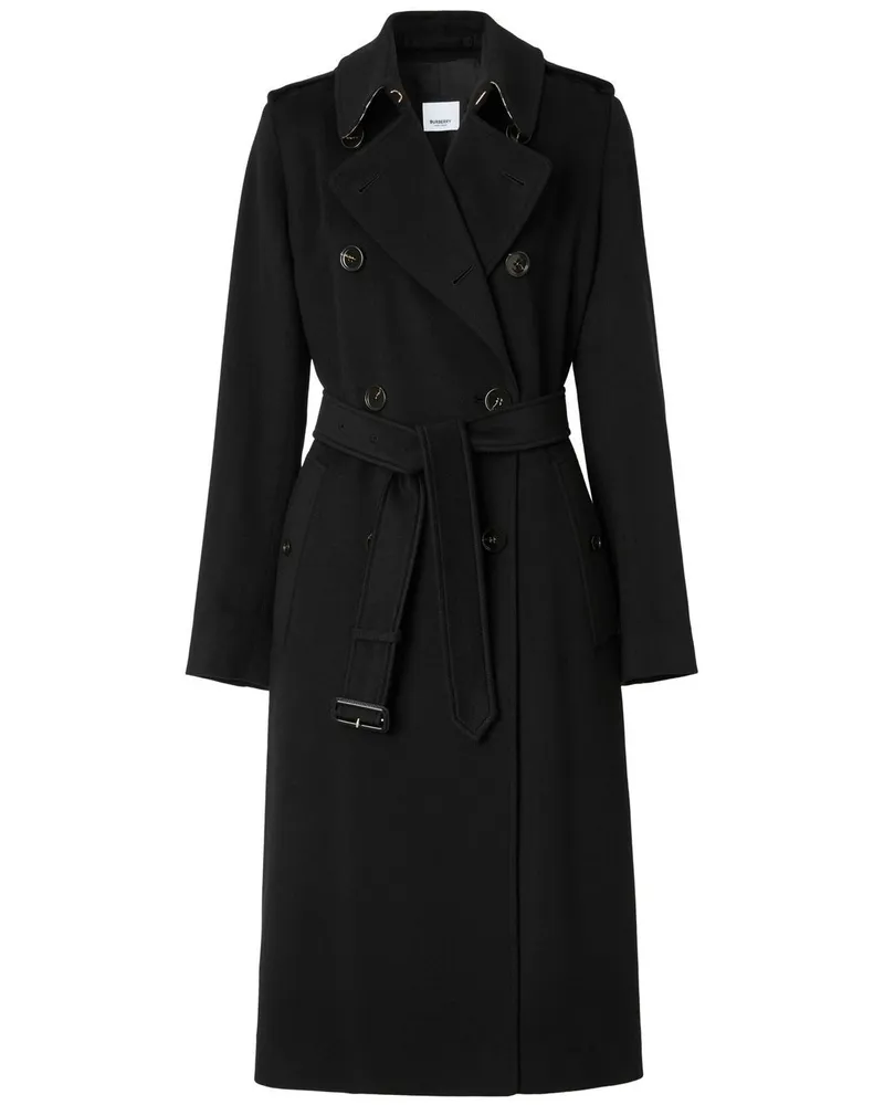 Burberry Kensington Trenchcoat - Schwarz Schwarz