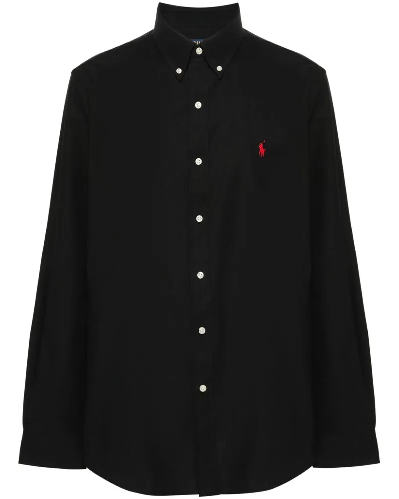Ralph Lauren Hemd mit Polo Pony - Schwarz Schwarz