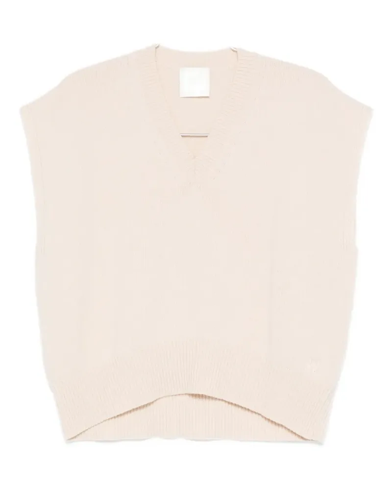 MARELLA V-neck sleeveless vest - Nude Nude