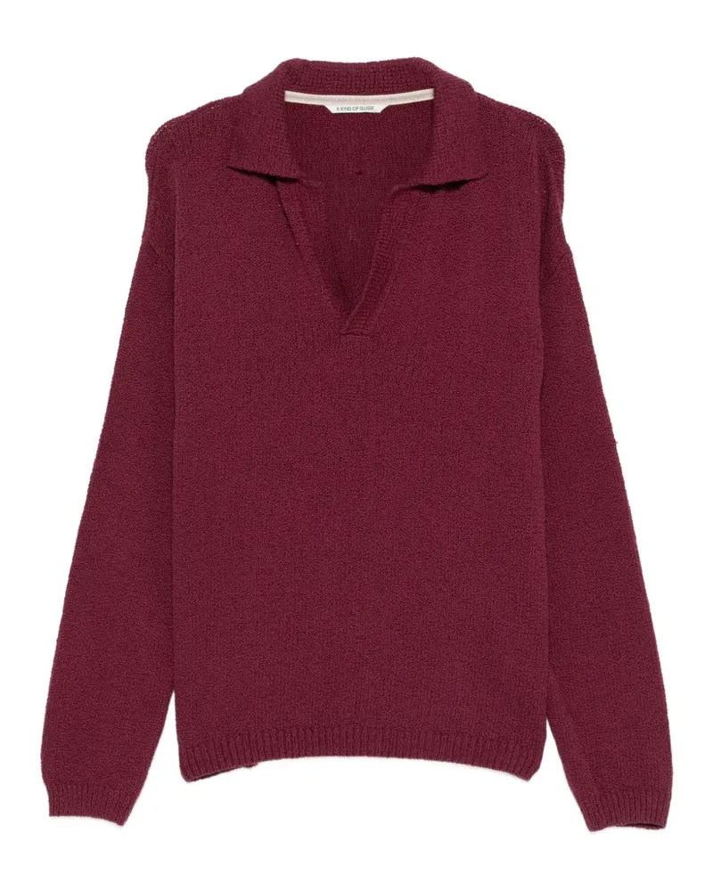 A Kind Of Guise Marabou V-neck sweater - Rot Rot