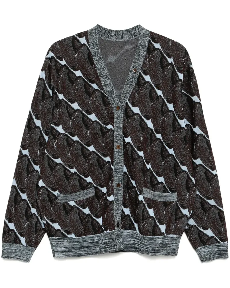 JNBY Gemusterter Cardigan - Rot Rot