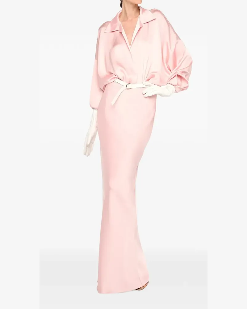 Norma Kamali Obie bias maxi skirt - Rosa Rosa